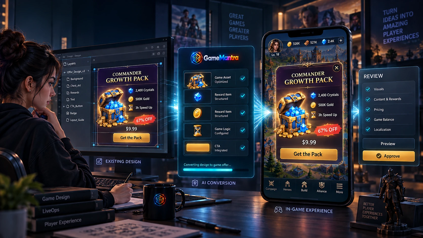 A controlled monetization change with defined boundaries